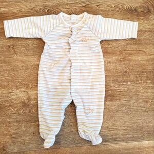 Kissy Kissy striped cotton stretchy playsuit footie sz 3-6m